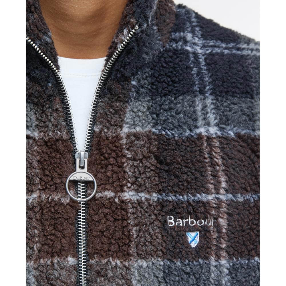 Barbour Tartan Fleece Zip Through